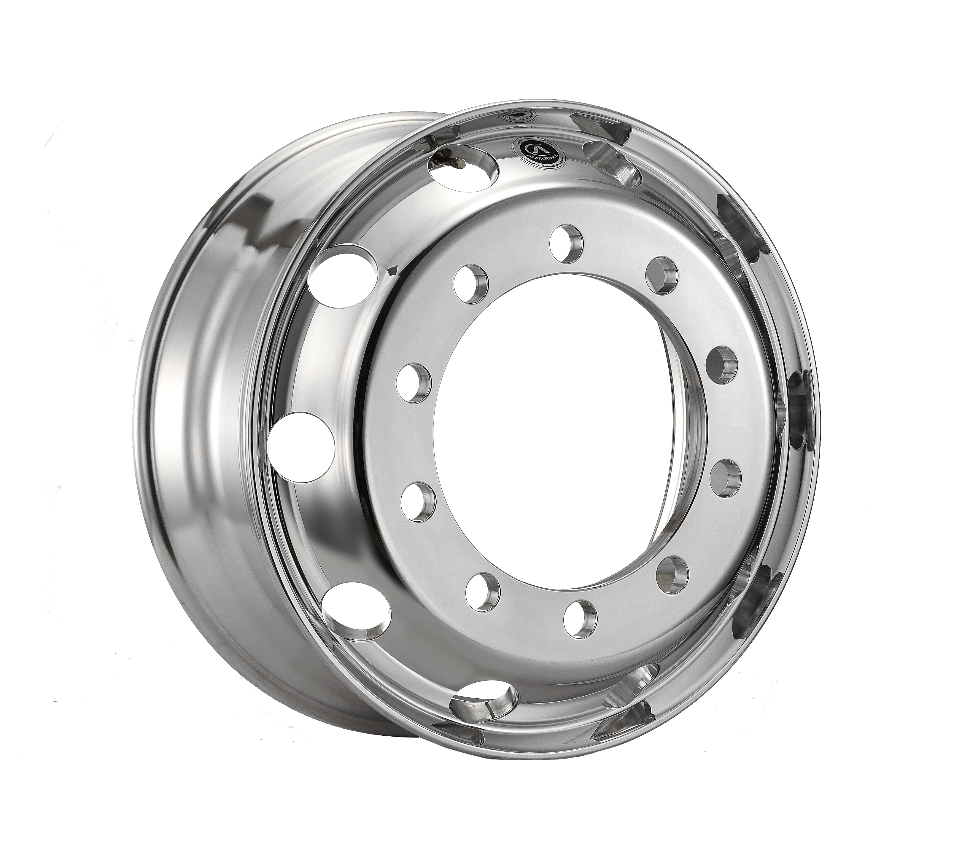 Polished Both side Felge 22,5 x 7,5 ET 138 mm 10 Bolzen &Oslash;26 mm